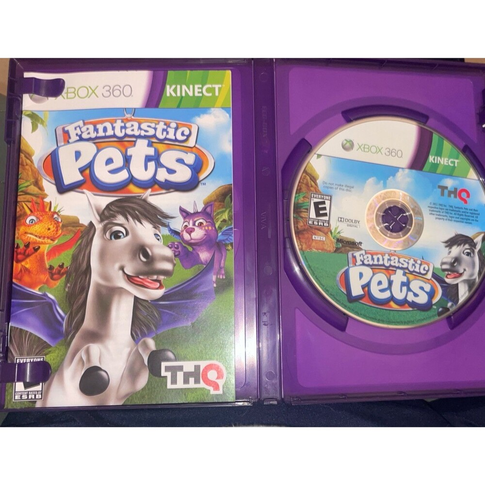 Microsoft XBox 360 Video Game Fantastic Pets Kinect Rated E FAST SHIPPING